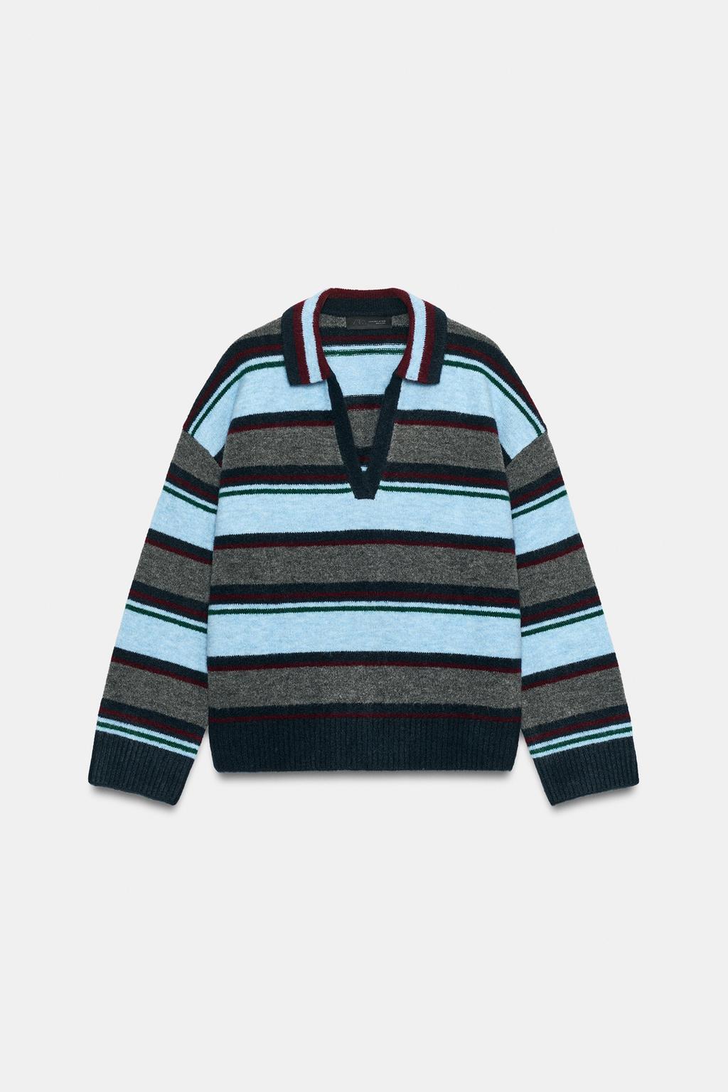 Striped Knit Polo