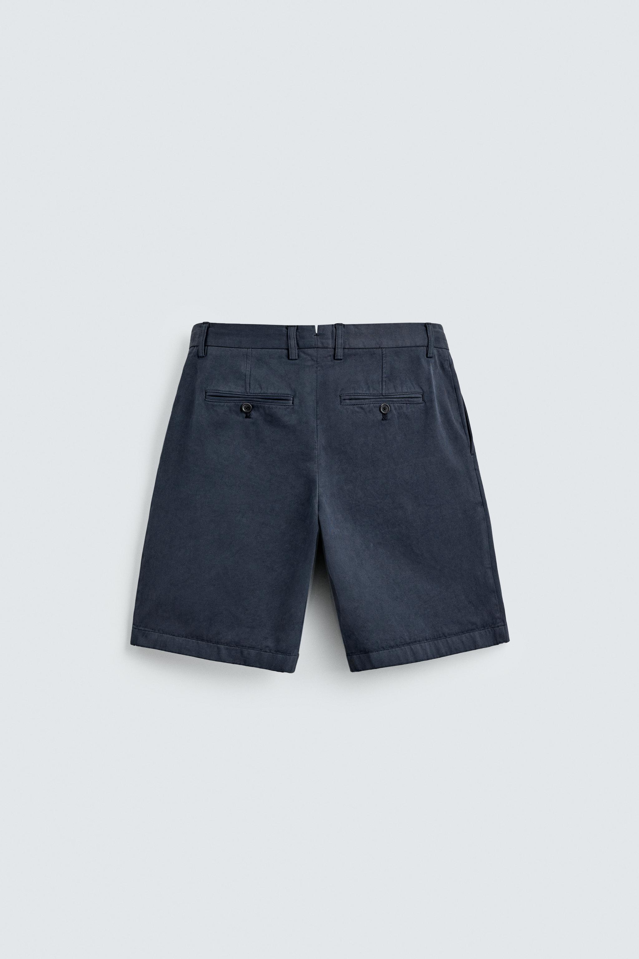 AARON LEVINE X ZARA RELAXED FIT PLEATED SHORTS