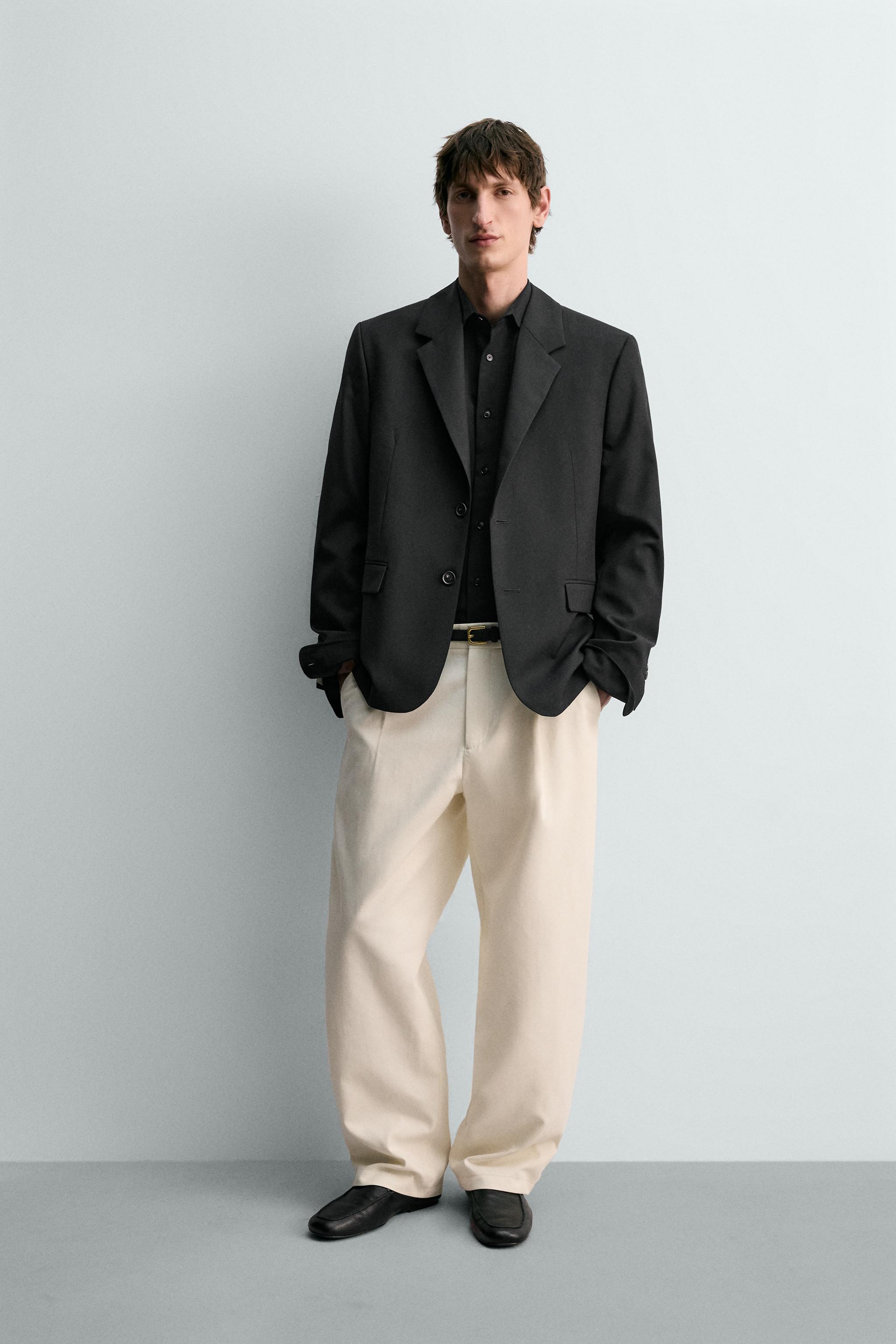 100% WOOL SUIT BLAZER