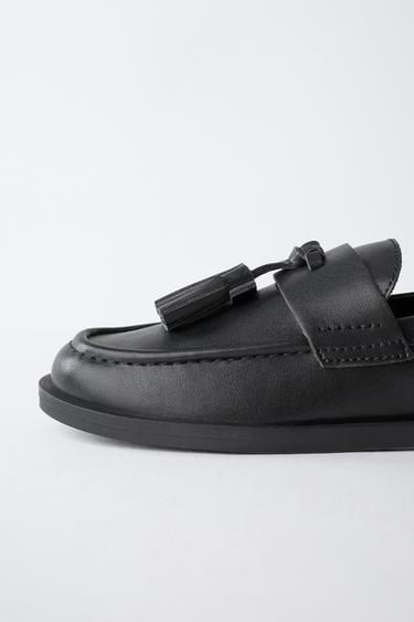 LOAFERS WITH TASSELS - Black by Zara - Image 6