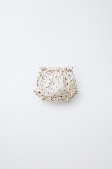 FLORAL PRINT BRIEFS - Ecru by Zara