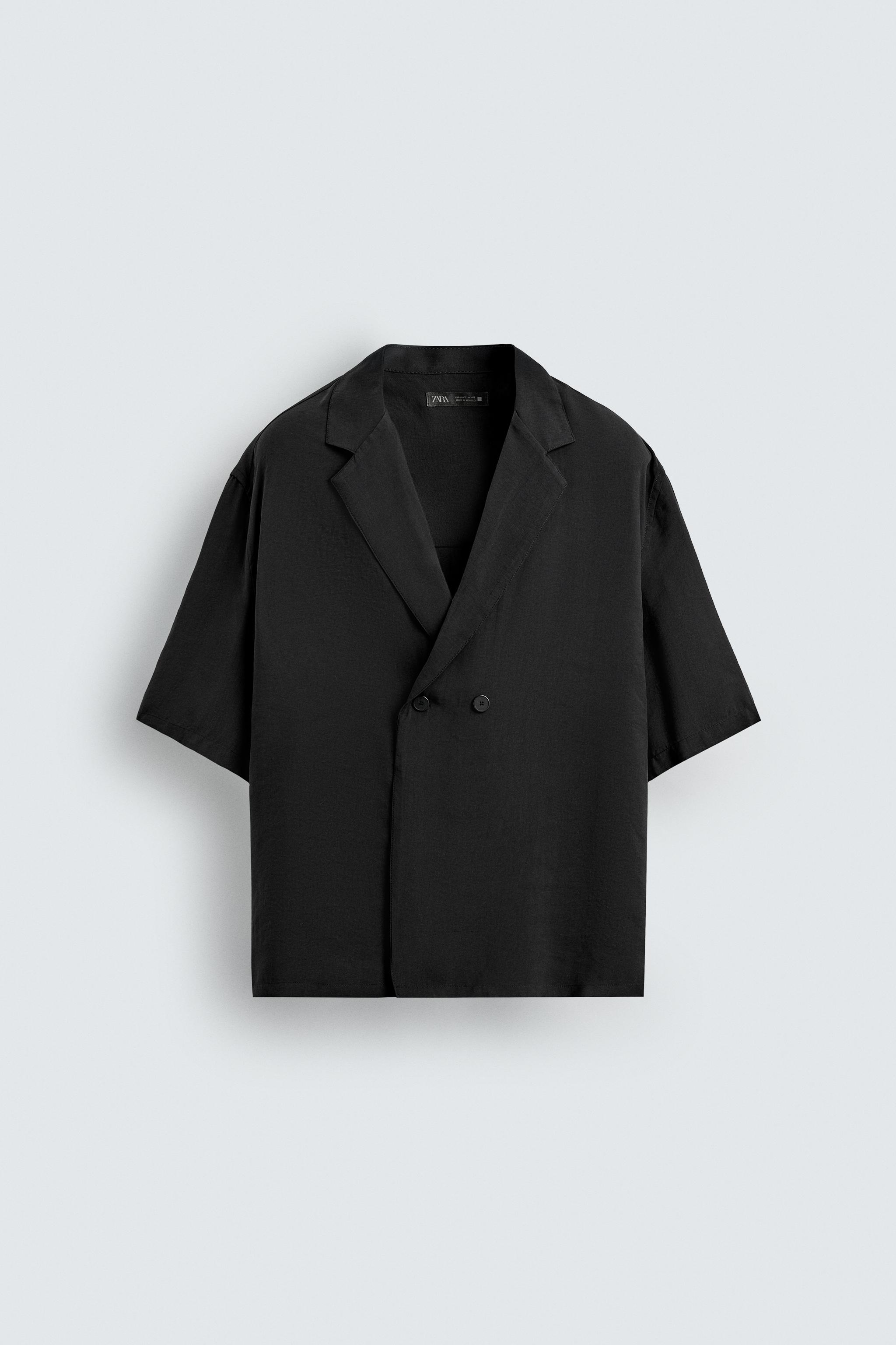 FLOWY KIMONO SHIRT - Black | ZARA United States FLOWY KIMONO SHIRT - Black | ZARA United States