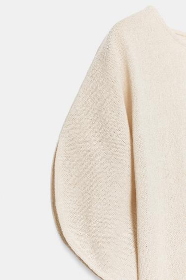 TOP RUSTIQUE À MANCHES CAPE - Beige clair de Zara - Image 6