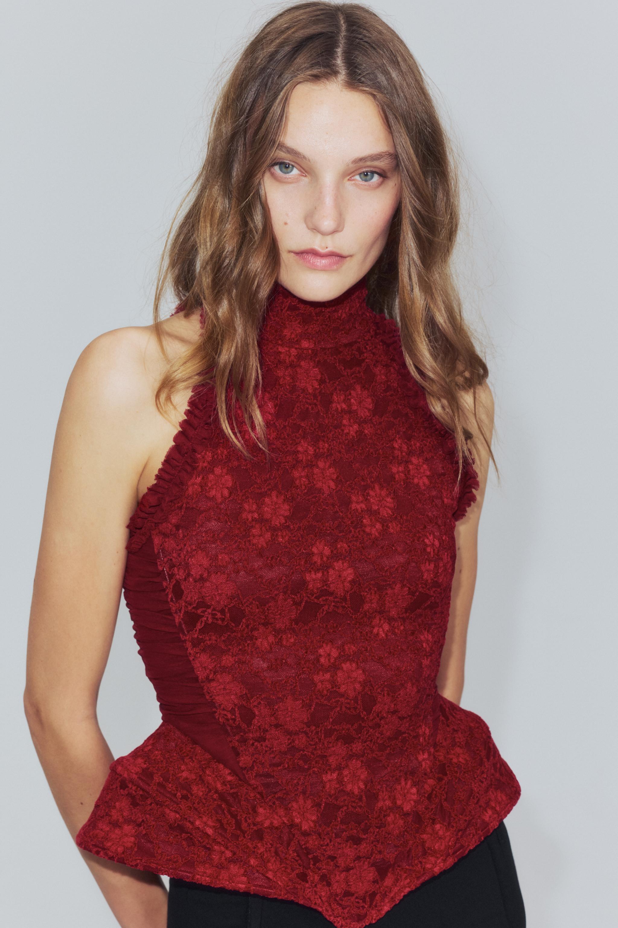 CORSET HALTER JACQUARD