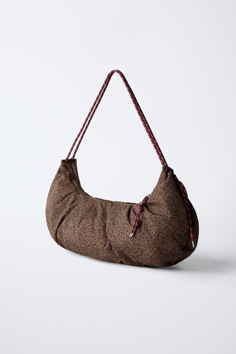BOLSA DE HOMBRO DE NYLON CON ESTAMPADO ANIMAL 2