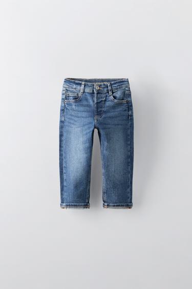 REGULAR FIT JEANS - Mid-blue by Zara