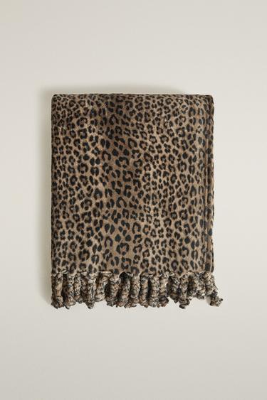 FLEECOVÁ DEKA SE ZVÍŘECÍM VZOREM - Leopard od Zara