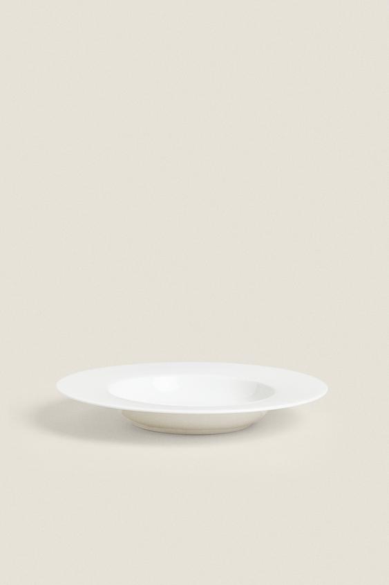PRATO FUNDO BONE CHINA - Branco da Zara - Imagem 0