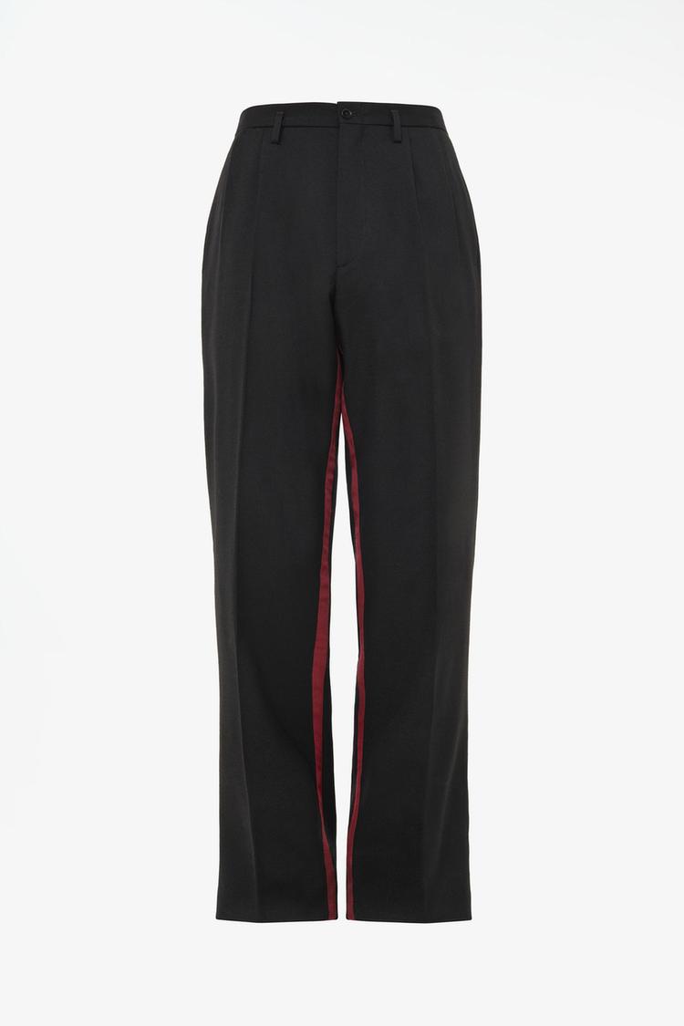 Pantalon smoking banda contraste limited edition