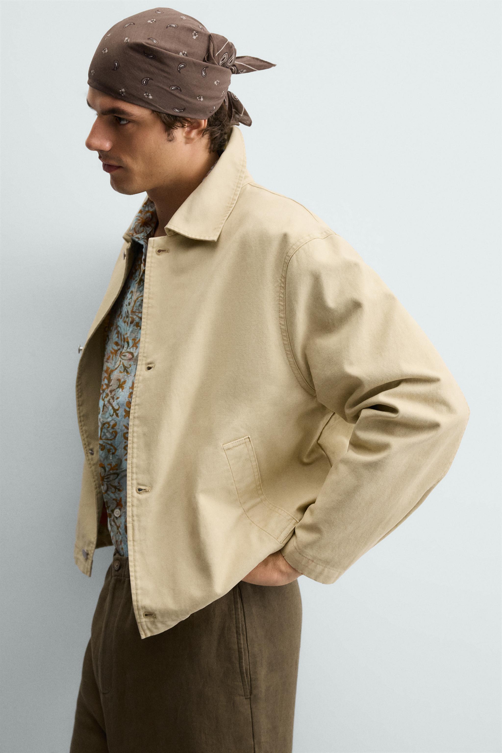 RELAXED FIT JACKET WITH CONTRAST LINING