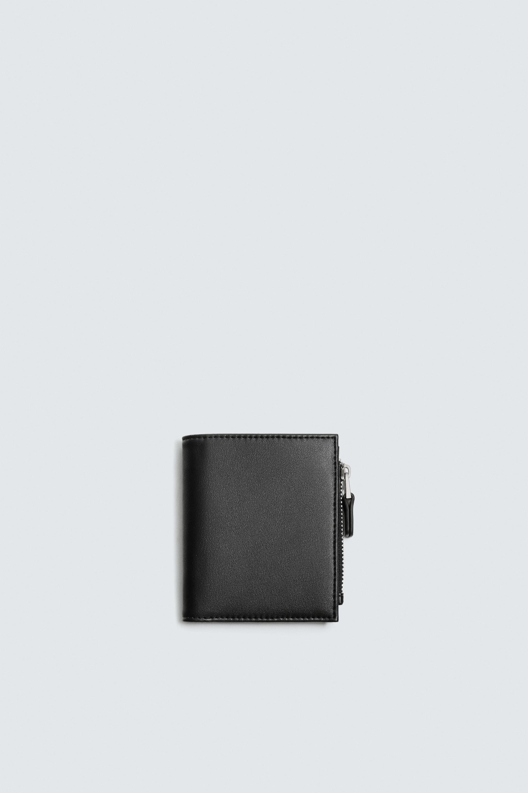 SOLID COIN PURSE WALLET - Black | ZARA United States