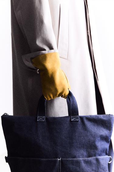 Zara Mavi - DENİM TOTE ÇANTA