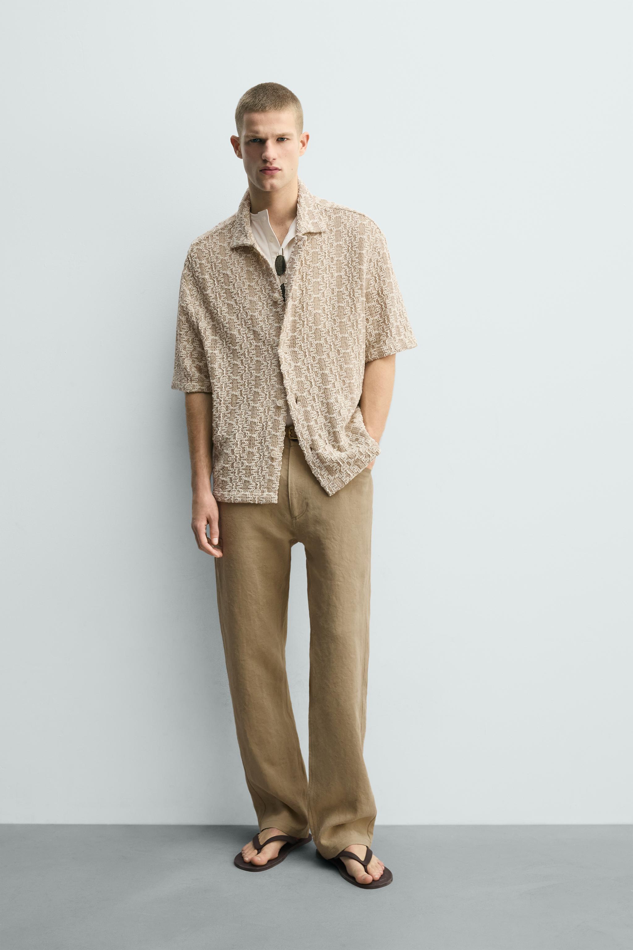 CROCHET TEXTURED SHIRT