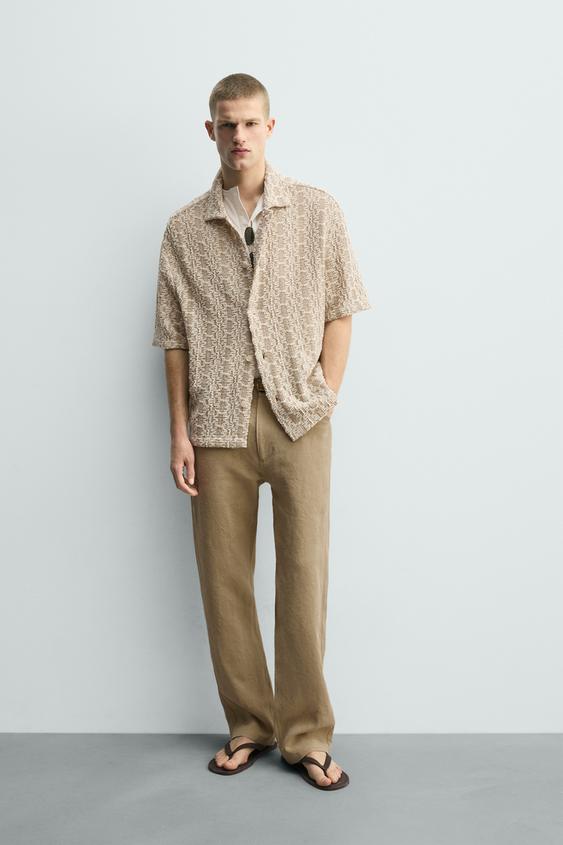 CROCHET TEXTURED SHIRT