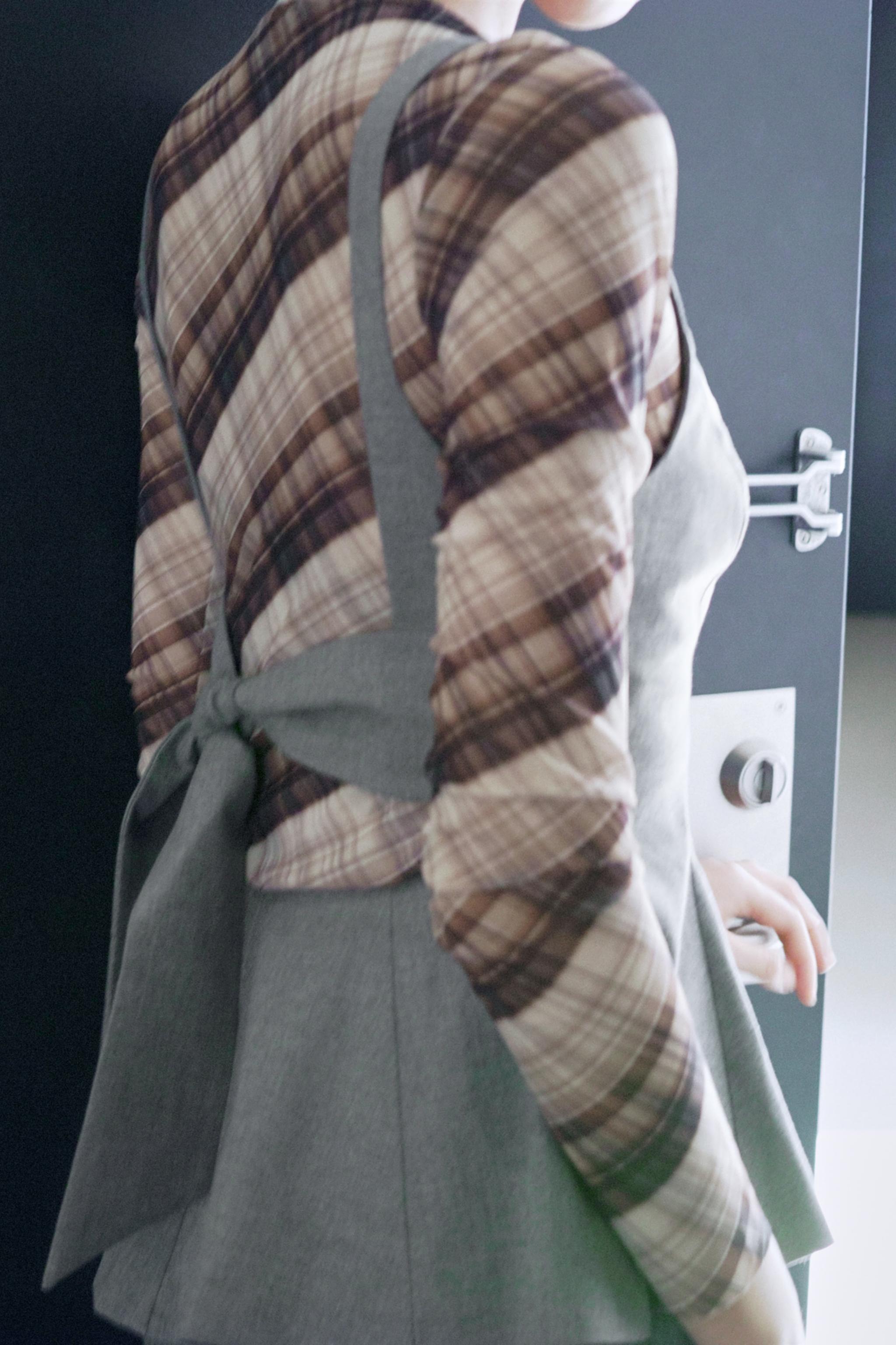 リボンペプラムトップス - グレーマール | ZARA Japan / 日本