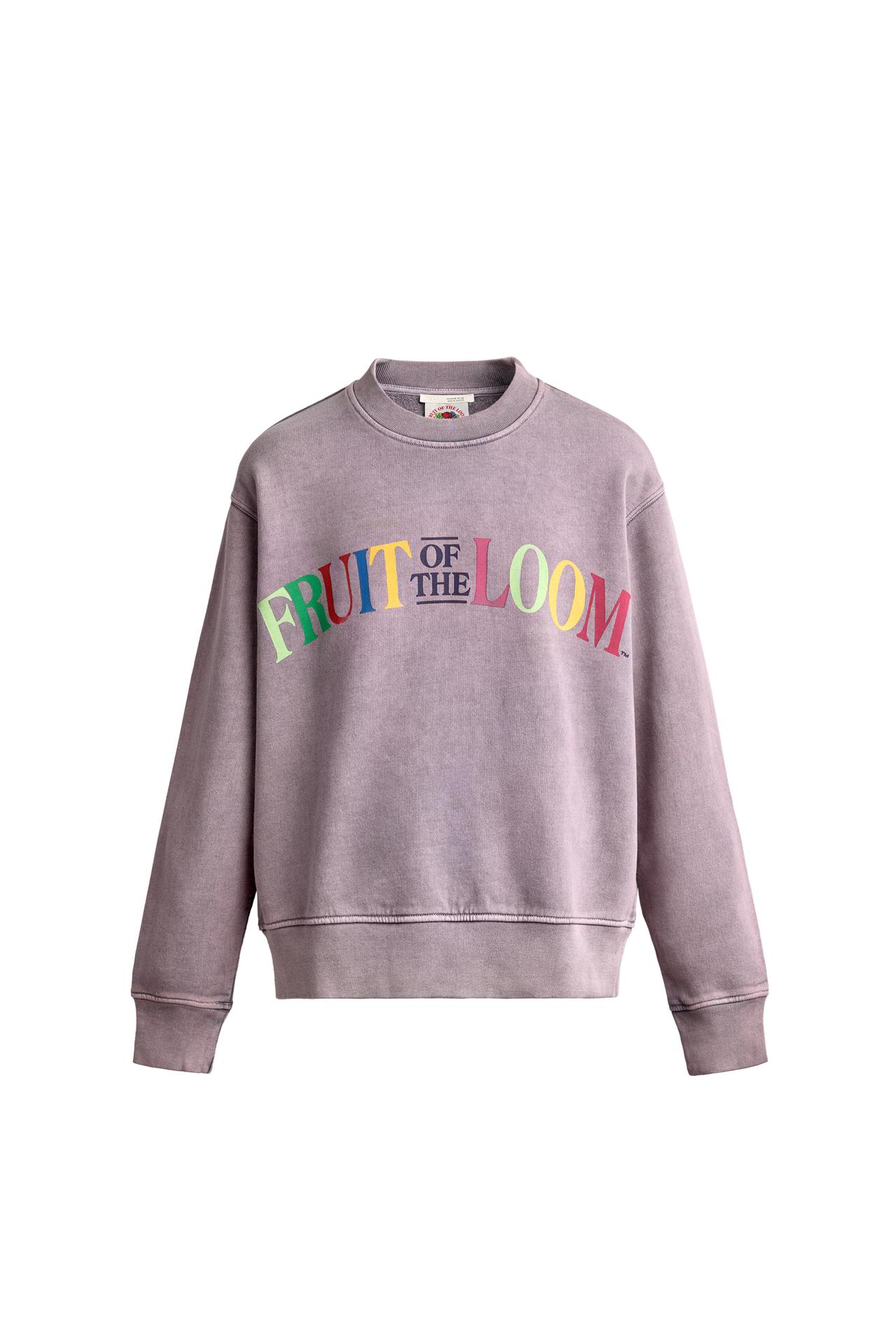 Свитшот с потускневшим принтом Fruit of the Loom™