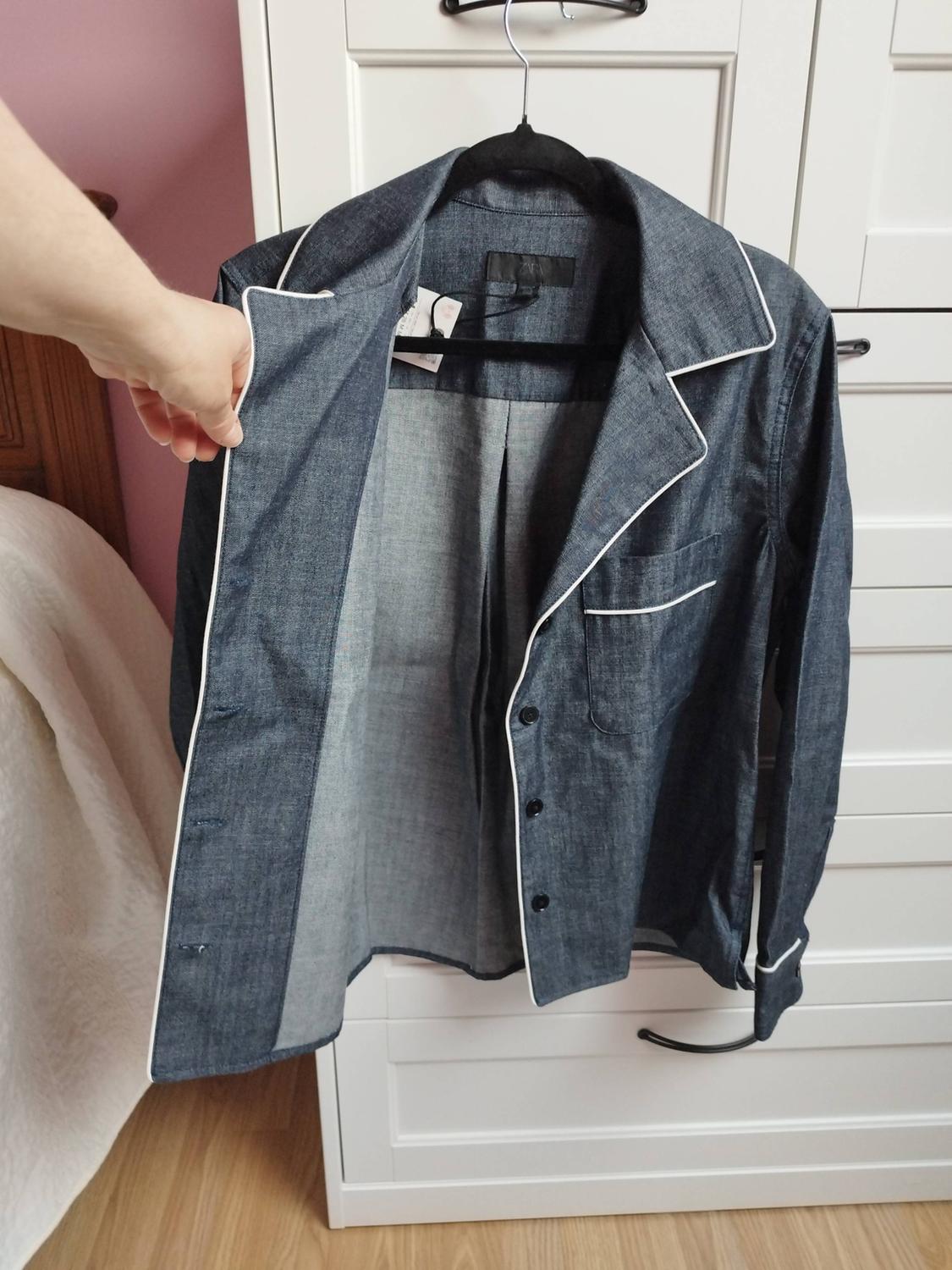 ZW COLLECTION DENIM SHIRT WITH TRIMS - Image 3
