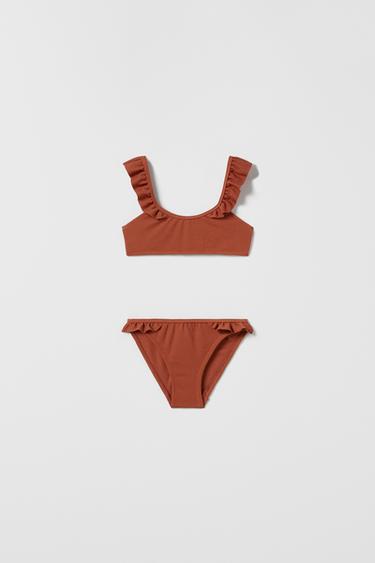 KIDS/ BIKINI WAFFLE - Marrón de Zara - Imagen 0