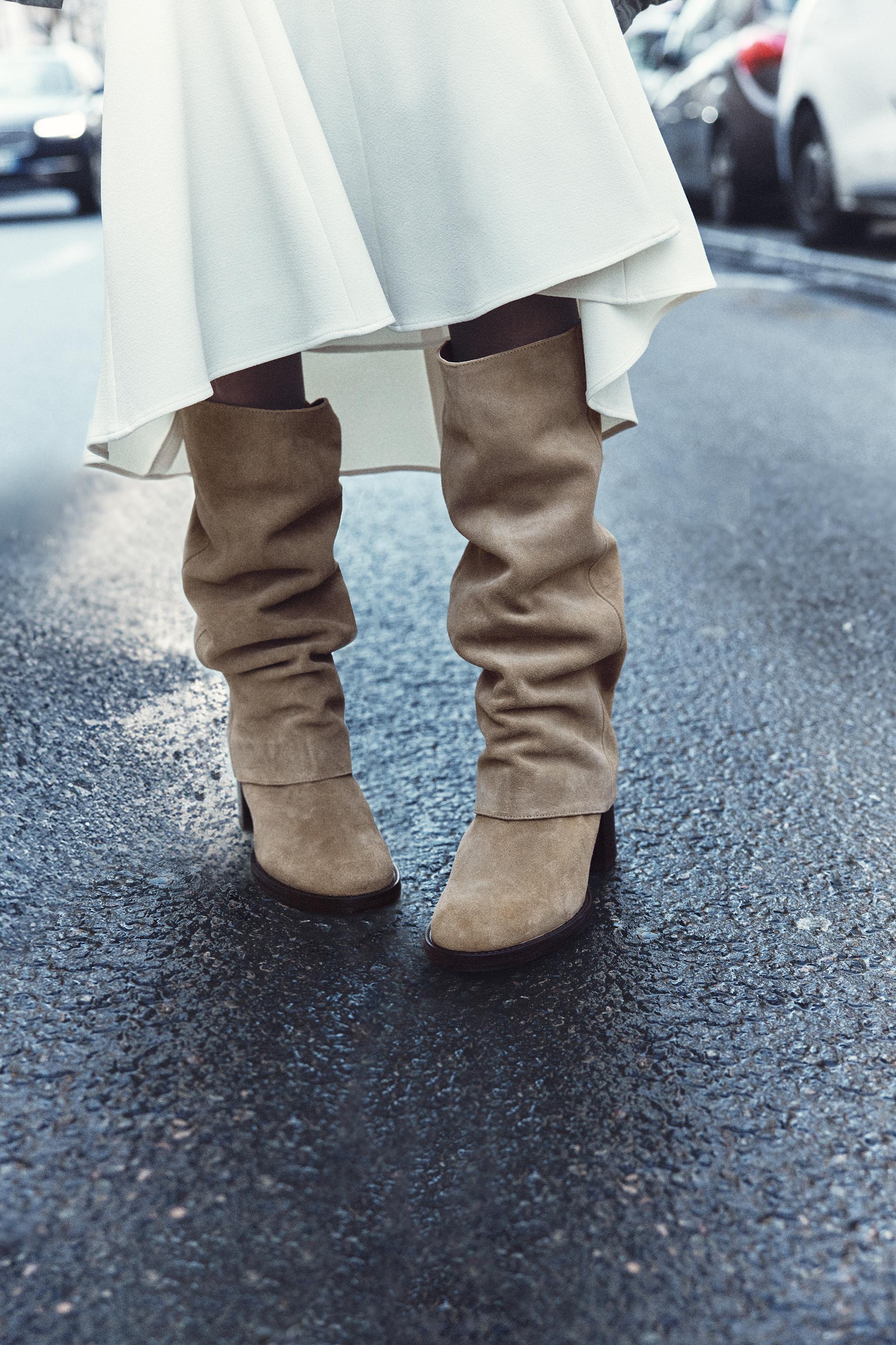 Boots clearance beige zara