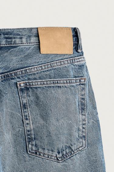 BERMUDA EN JEAN STRAIGHT FIT - Bleu de Zara - Image 9