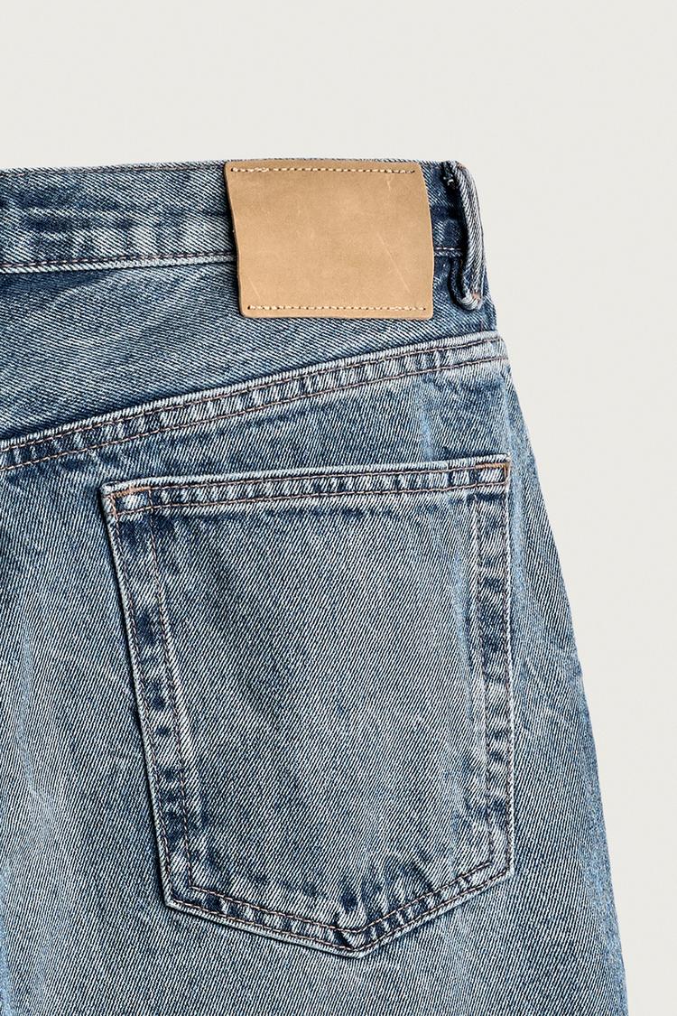 Pantalones cortos Bermuda de denim de pierna recta 5