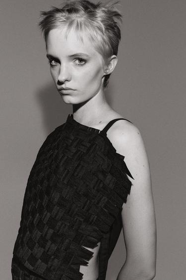 ZW COLLECTION ASYMMETRIC TOP - Black by Zara