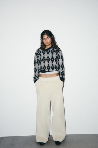 CORDUROY TROUSERS WITH POCKETS - Oyster-white by Zara