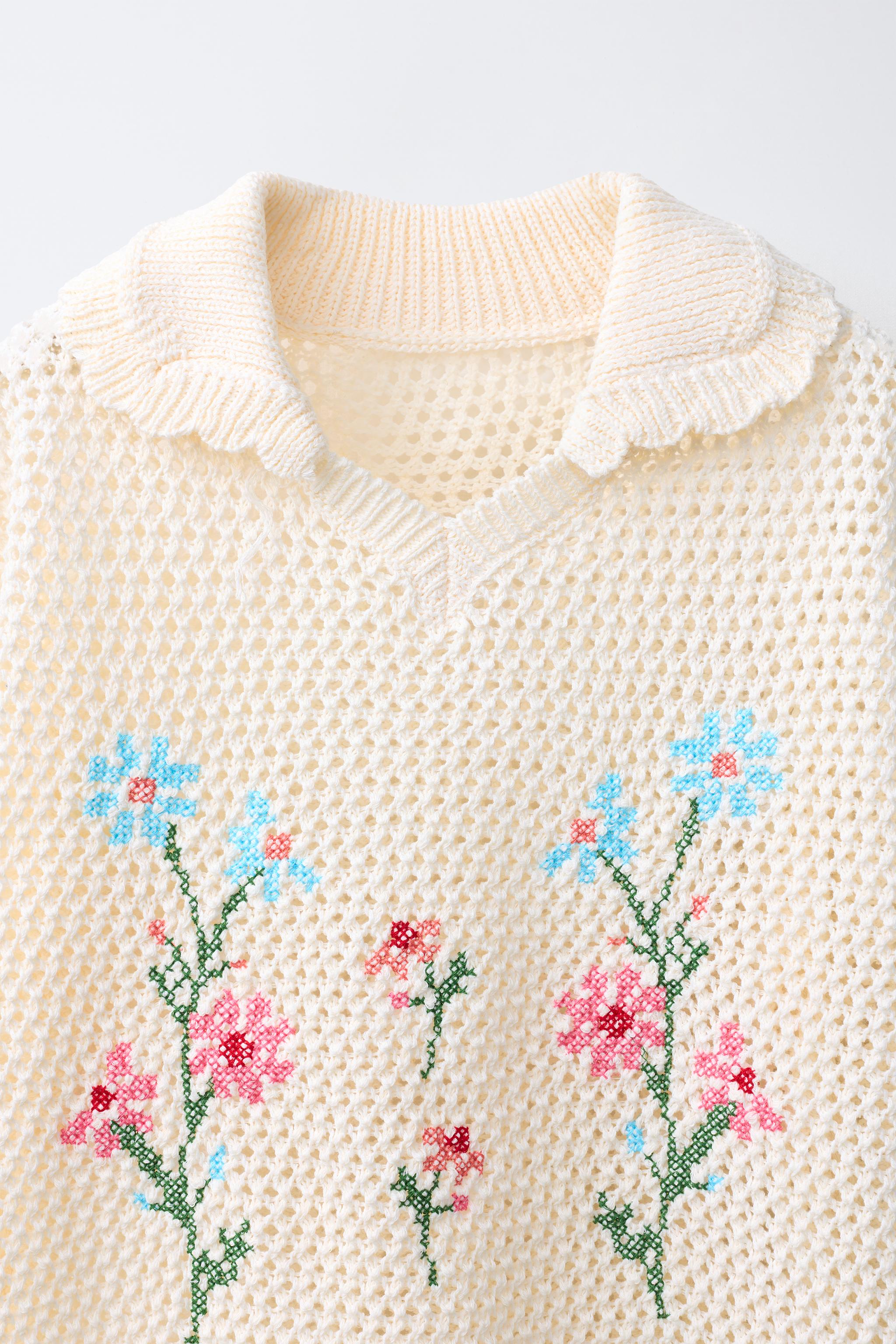 EMBROIDERED KNIT POLO SHIRT