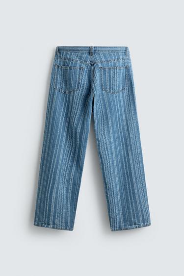 JEAN RAYURES TEXTURÉ - Bleu de Zara - Image 7