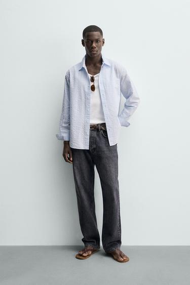 REGULAR FIT STRIPED SHIRT - striped by Zara - Image 0