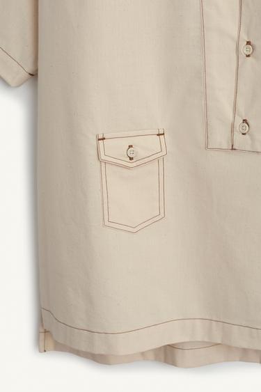 SLR SHRT - Ecru by Zara - Image 7