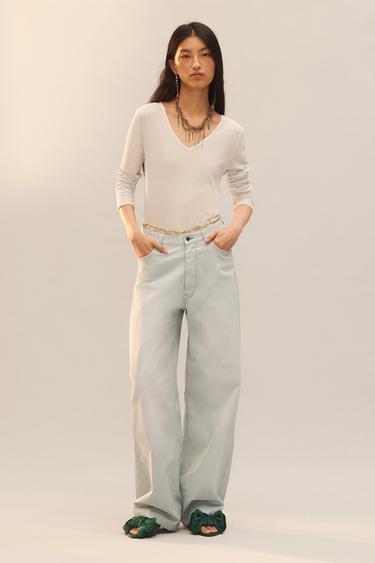 JEAN DROIT ÉDITION LIMITÉE - Bleu clair de Zara - Image 1