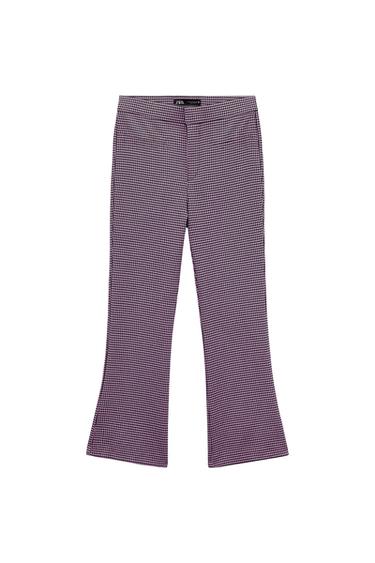 PANTALÓN MINI FLARE PATA DE GALLO