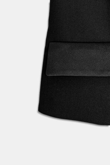 HALTER NECK TUXEDO WAISTCOAT - Black by Zara - Image 7