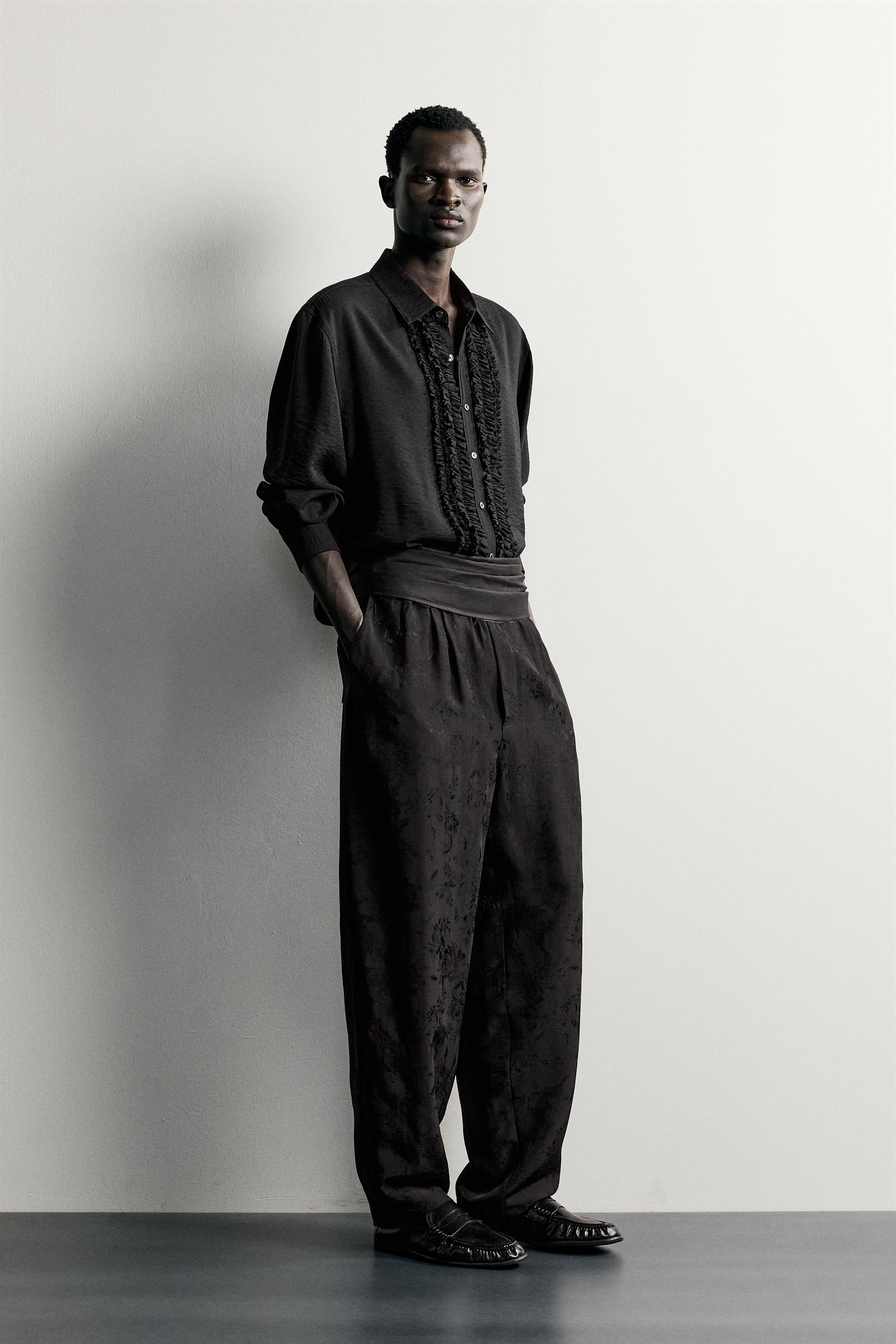 CHEMISE FLUIDE À JABOTS