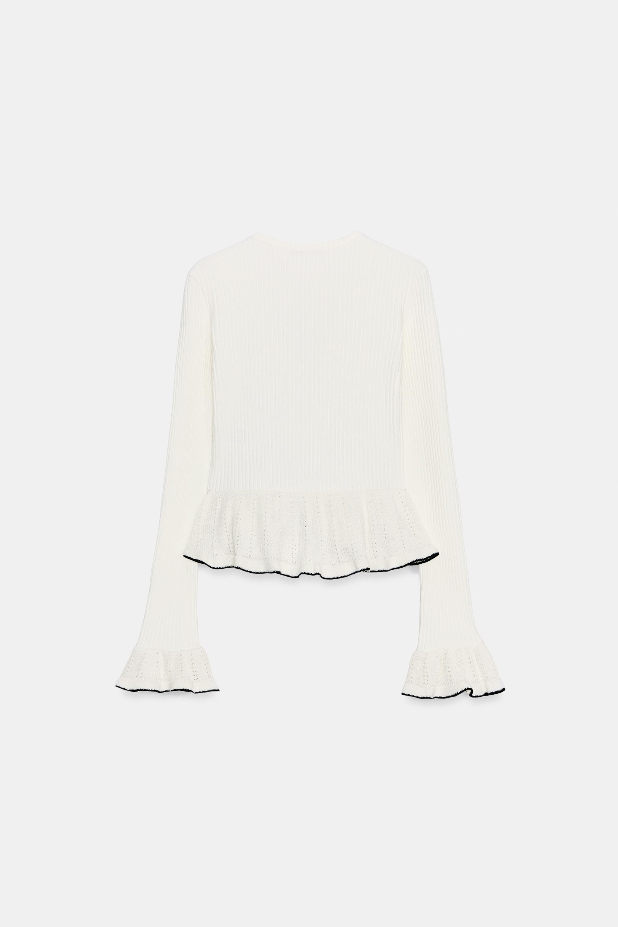 VESTE SOFT À VOLANTS