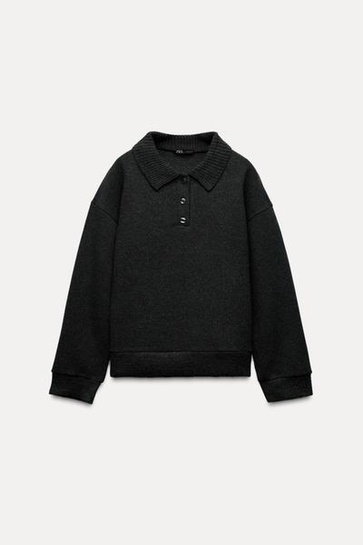 YUMUŞAK POLO YAKA SWEATSHIRT_3