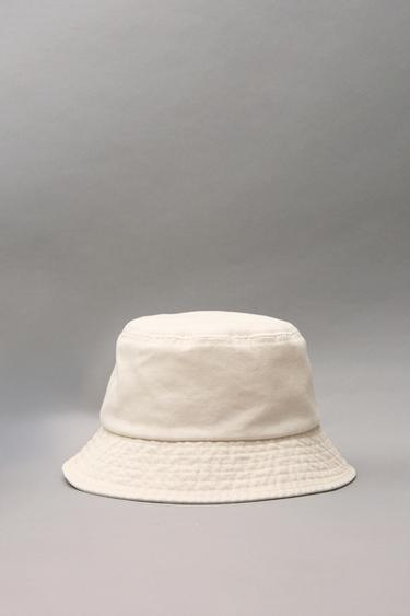 WASHED EFFECT BUCKET HAT - Sand by Zara