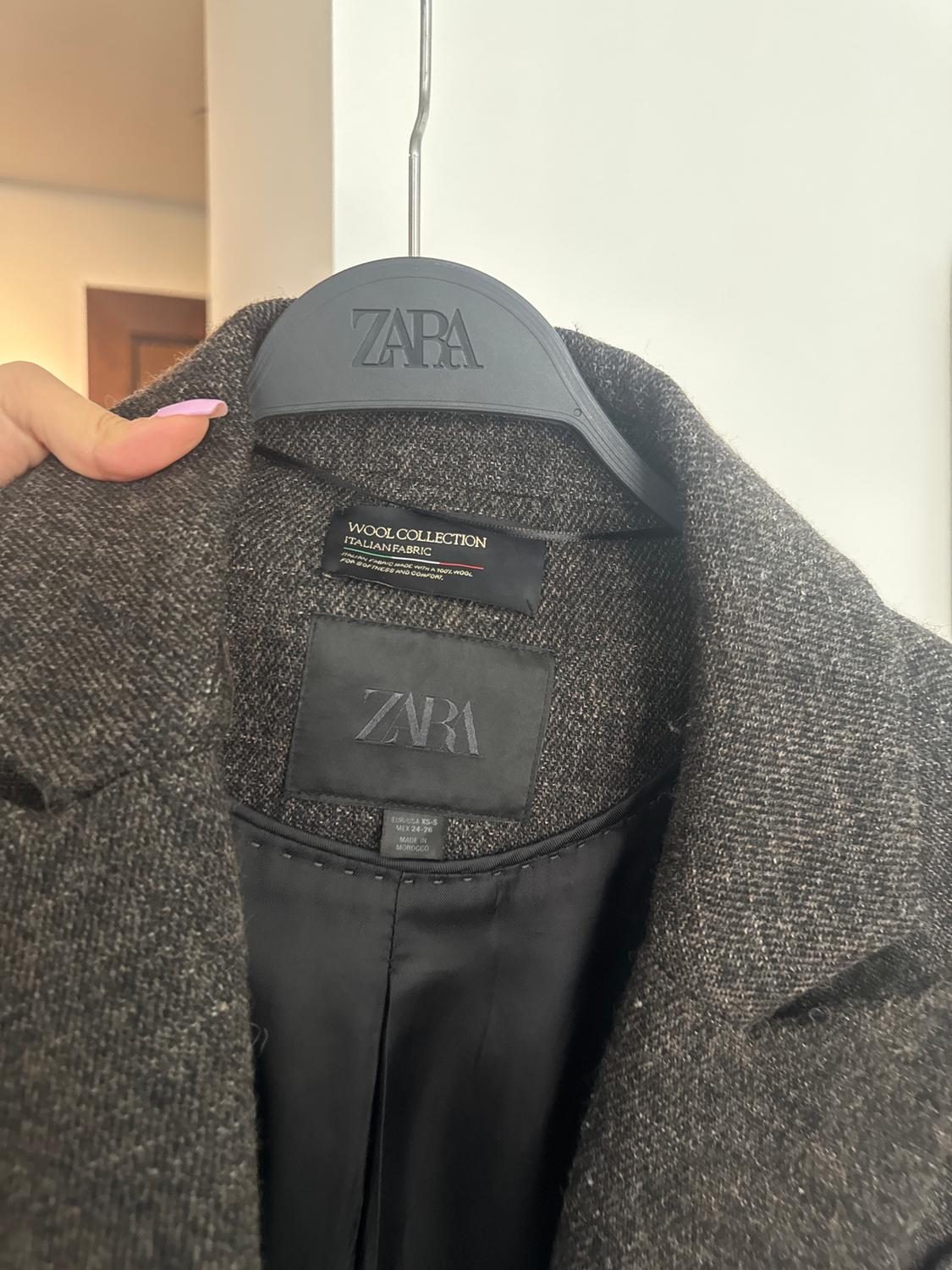 WOOL BLEND COAT WITH VENTS ZW COLLECTION - Image 5