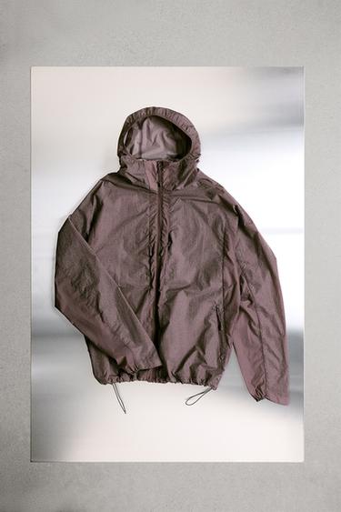 BLUSÃO CORTA-VENTO REFLETOR - Roxo da Zara