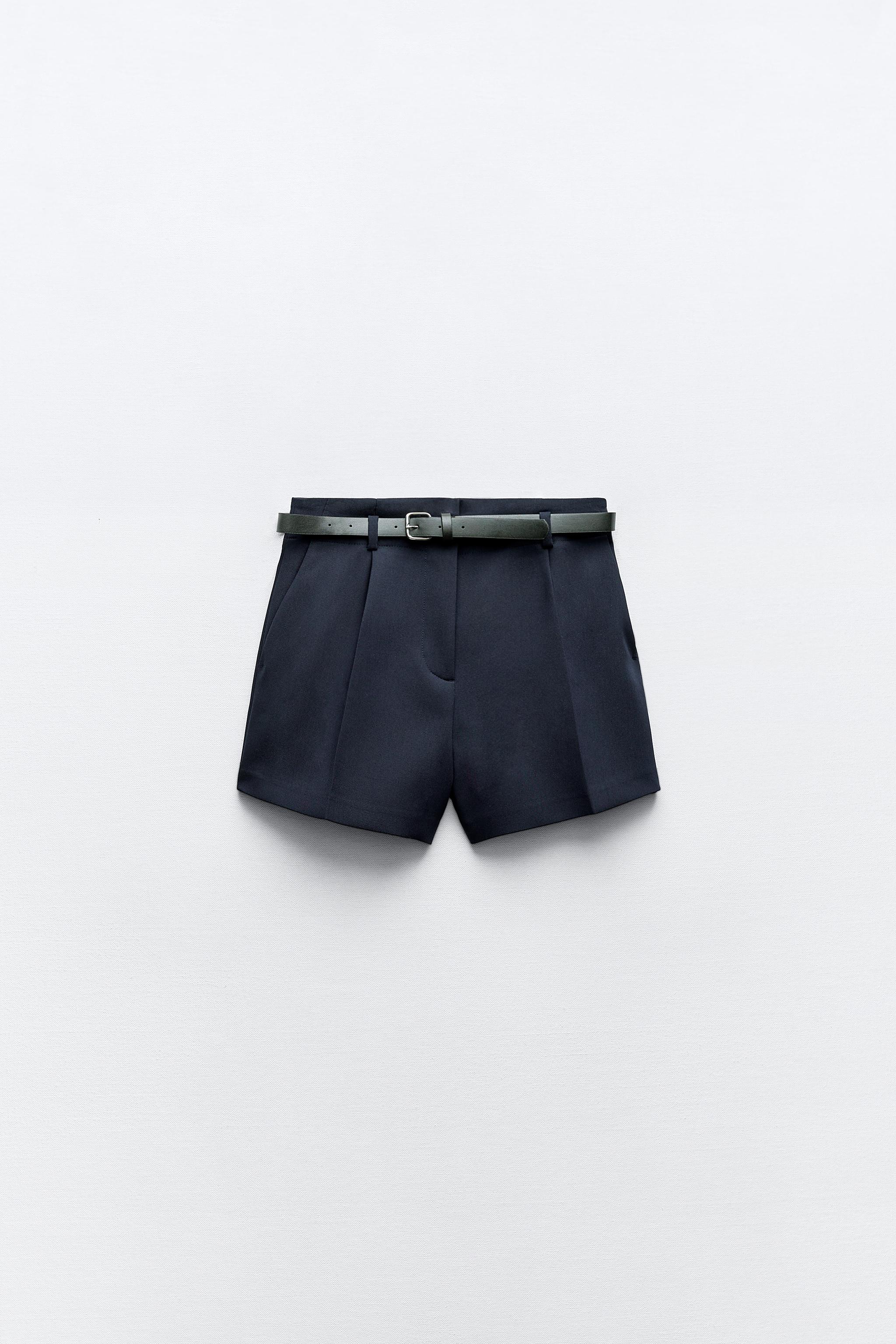 Undercover logo-print belted shorts - Black