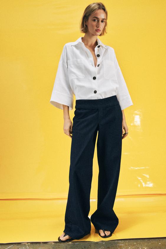 Z1975 LOW RISE WIDE LEG JEANS from Zara - $59.90