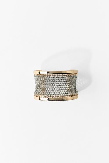 RIGID LINK BRACELET - Gold / Silver by Zara