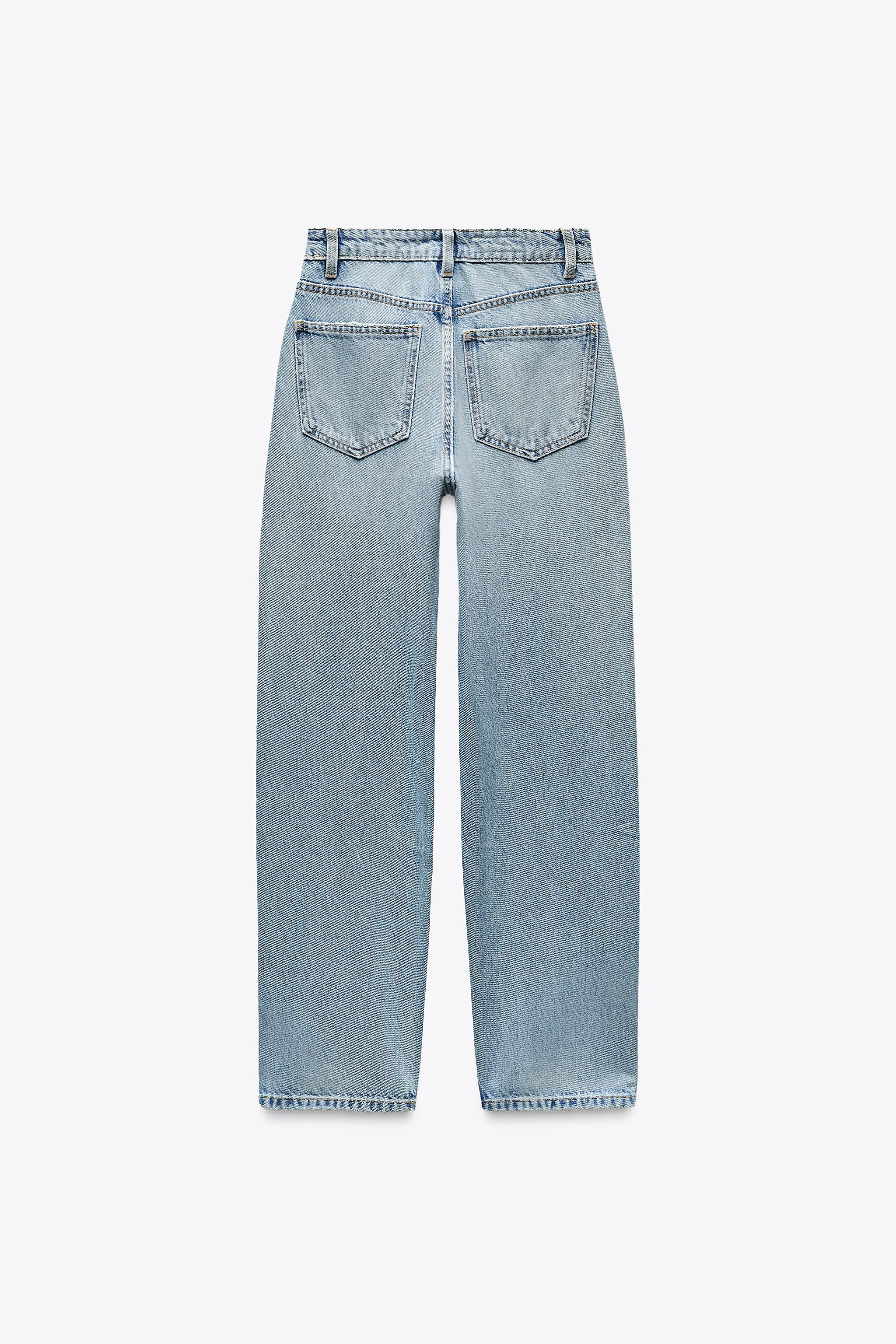 HIGH-WAISTED TRF MOM FIT JEANS