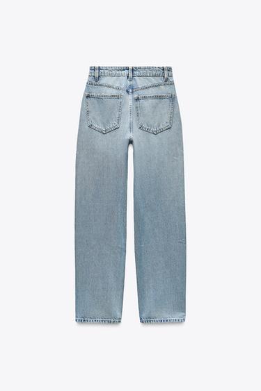 JEAN TRF MOM FIT AVEC TAILLE HAUTE - Bleu clair de Zara - Image 5