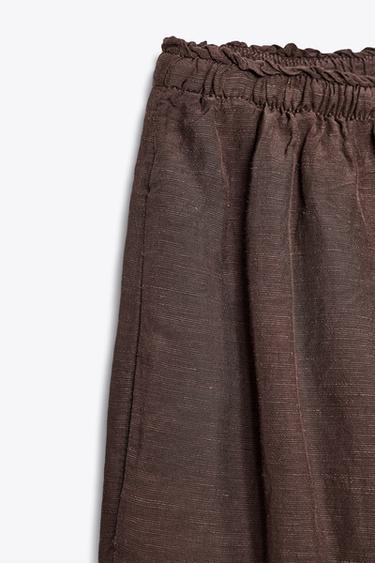 SHORTS FLUIDES ZW COLLECTION - Marron de Zara - Image 8