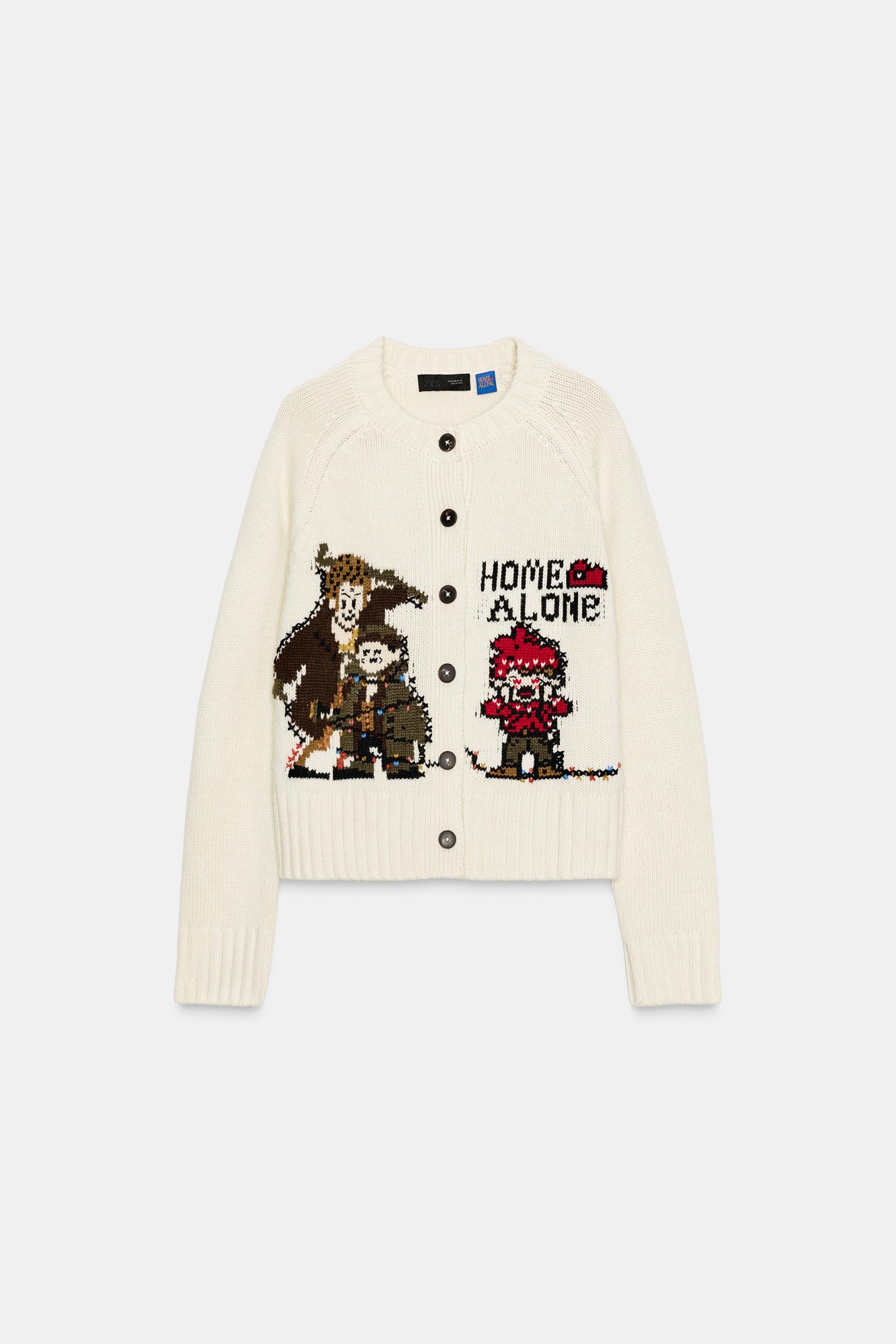HOME ALONE ™ CARDIGAN - Ecru | ZARA United States