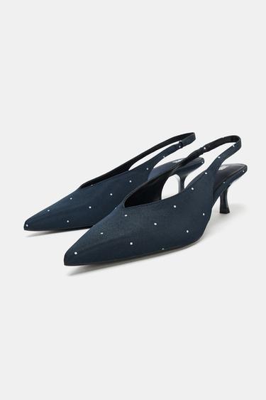 PRINTED SLINGBACK SHOES - Blue by Zara - Image 2