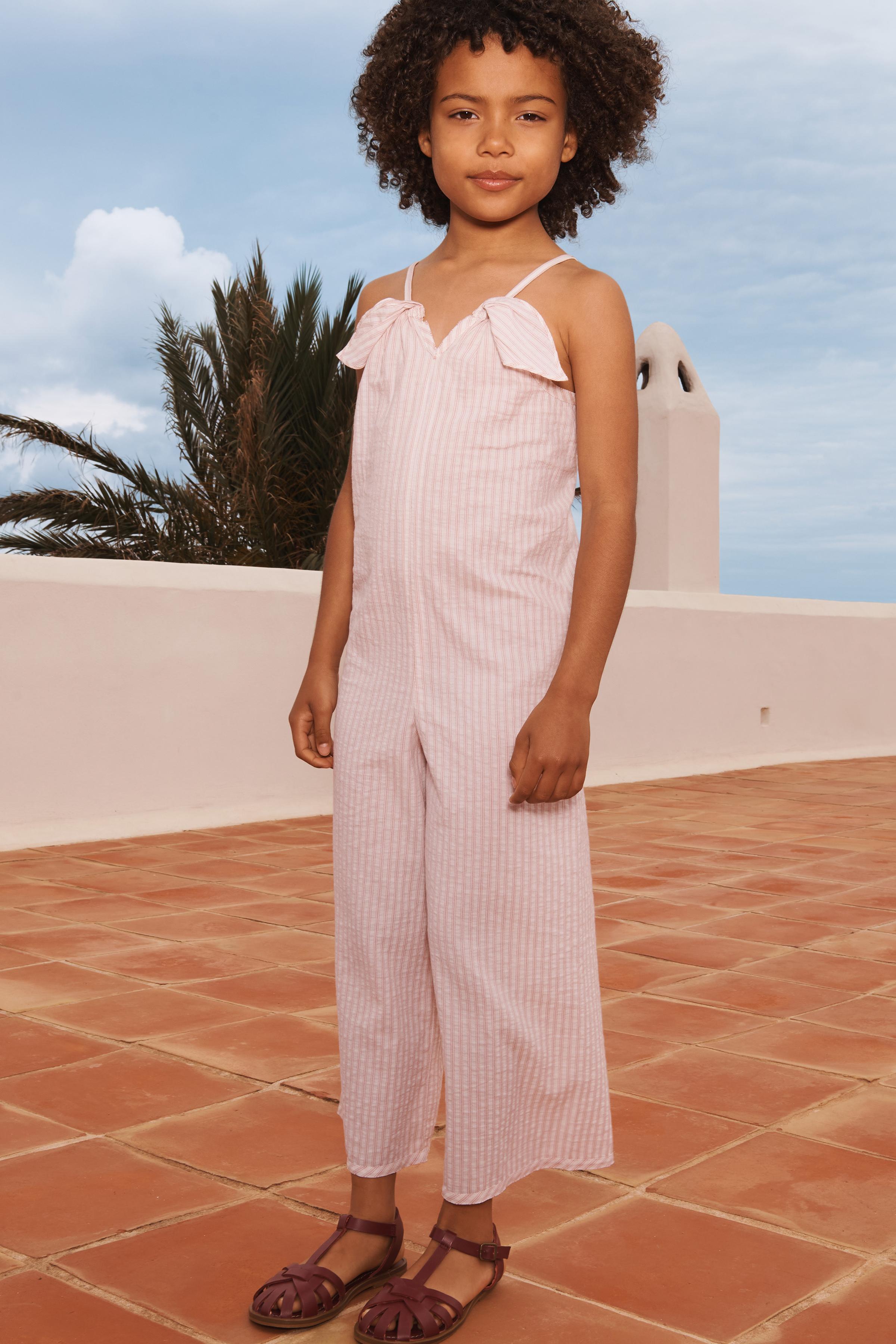 LIMITED EDITION STRIPED LONG JUMPSUIT - Ecru | ZARA United