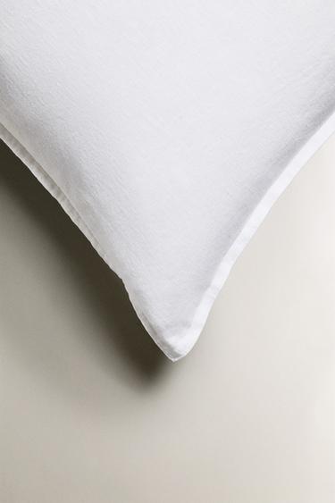 TAIE D’OREILLER LIN (235 G/M²) - Blanc de Zara - Image 4